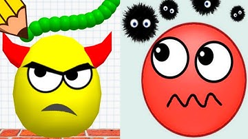 Draw to Smash Puzzle Game VS Hide Ball Brain Teaser Logic Puzzle || Gameplay Max Level Weekend