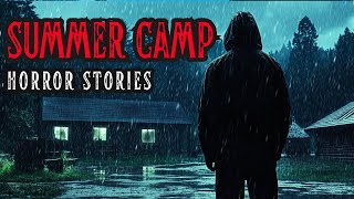 7 True Scary SUMMER CAMP Horror Stories with Rain Sound