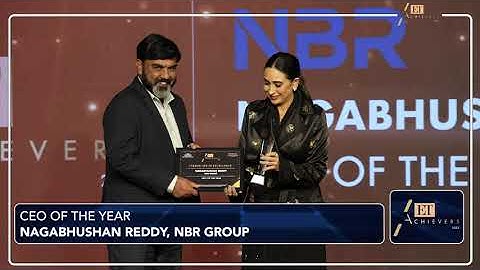 CEO of the Year Award | Mr. Nagabushana Reddy Honoured at ET Achievers Awards 2025