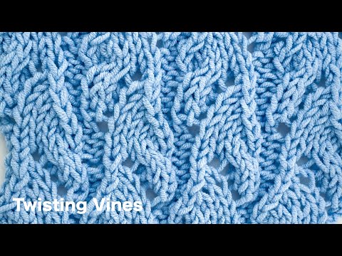 Twisting Vines | Knitting Stitch Patterns For Cardigan