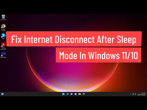 Fix Internet Disconnect After Sleep Mode Windows 1110 by Murugan S