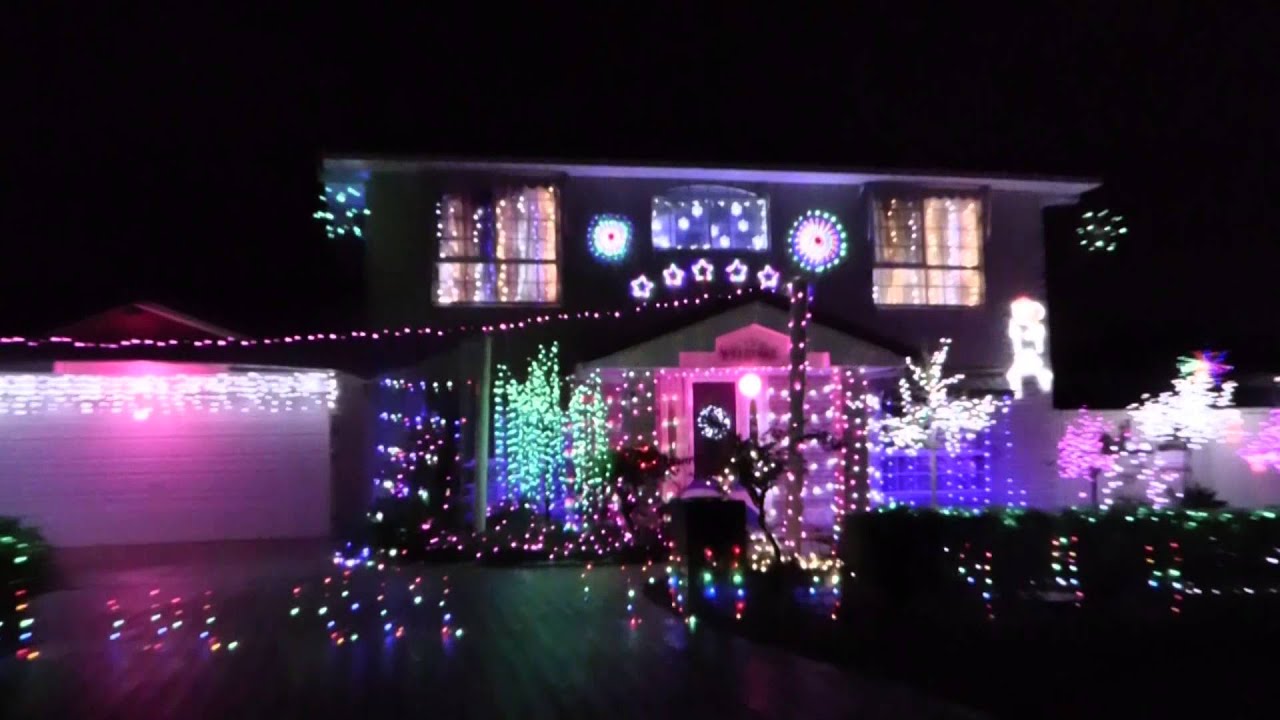 Brisbane Christmas Lights 2014 Brandella Place, Belmont YouTube