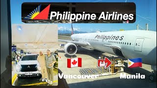 PHILIPPINE AIRLINES FLIGHT PR117 | Vancouver To Manila 🇨🇦✈️🇵🇭
