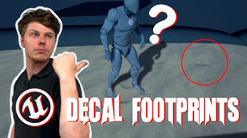 UE5 - Creating decal footstep with correct angles