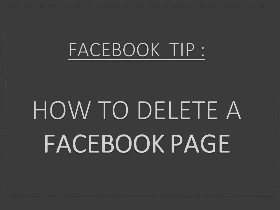 How To Delete A Facebook Business Page Step By Step Instructions YouTube