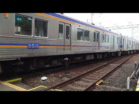 南海高野線 北野田駅 (6509+6511編成)　回送通過