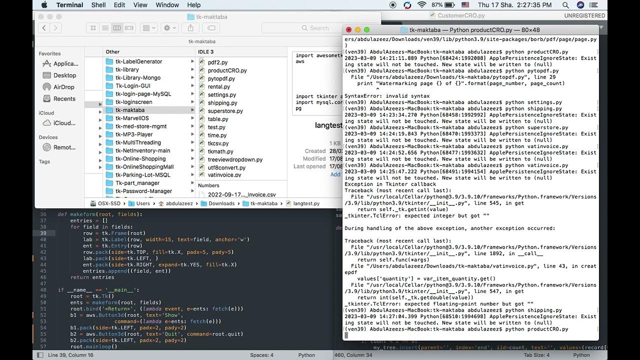 Templates #tkinter #python #application #desktopapplication - YouTube