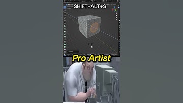 make circle in edit mode in blender #blender #3dmodeling  #shorts  #noobvspro  #cgi