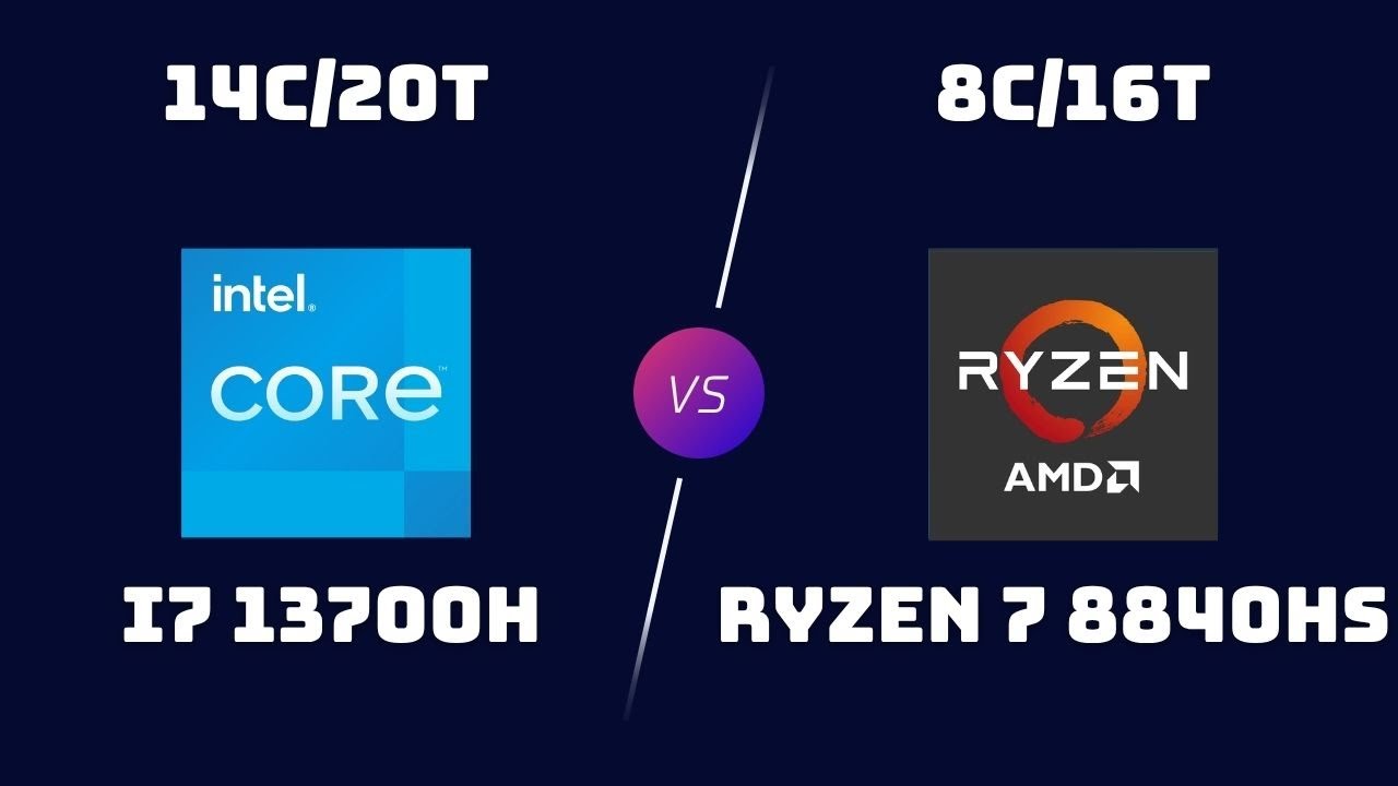 i7-13700H vs Ryzen 7 8840HS – Alder Lake HX vs Zen 4 Hawk Point Laptop CPU Battle