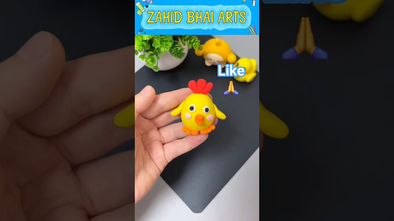 How to Make a Cute Clay Chick 🐥 | Mini Clay Art Tutorial 