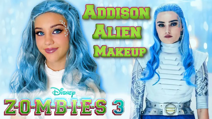 Disney ZOMBIES 3: Addison Alien Makeup! Character Transformation