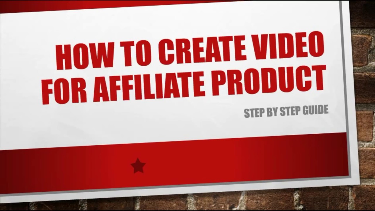 How to create simple videos for affiliate product step by step guide ...