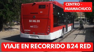 Recorrido B24 Red [Centro - Huamachuco]. Bus Foton eBUS U12 SC. Empresa Metropol.