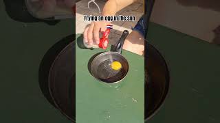 Frying an egg in the sun ??