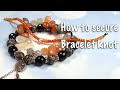 How to finish bracelet knot | Jewelry Making | Jewelry DIY | Bracelet DIY | 핸드메이드 쥬얼리 | 팔찌 매듭 마무리