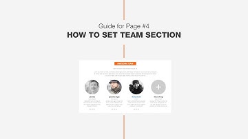 Guide #3: How set Team section - DW Page one page WordPress theme