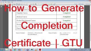 How to Download Completion Certificate | Design Engineering | GTU screenshot 5