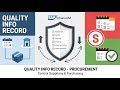 SAP S4HANA Quality Info Record Procurement