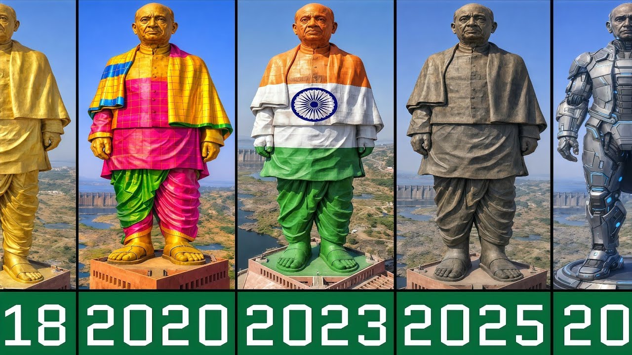 Statue Evolution The Evolution of Statue of Unity From 2018 to 2026 - YouTube