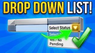 Full Create Drop Down Lists in Excel FAST! (Data Validation) ⚡ Update