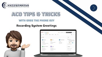 How To Record Voicemail Greeting Prompts with Avaya Cloud Office by Ring Central