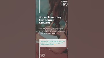 Make Learning Outcomes Clearer