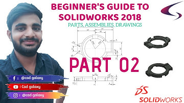 solidworks tutorial in hindi | solidworks drawing | part 02 | cad galaxy |