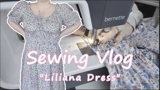 Homebody Diaries  Sewing Vlog  Finishing The Liliana Dress By Mila Onni Patterns