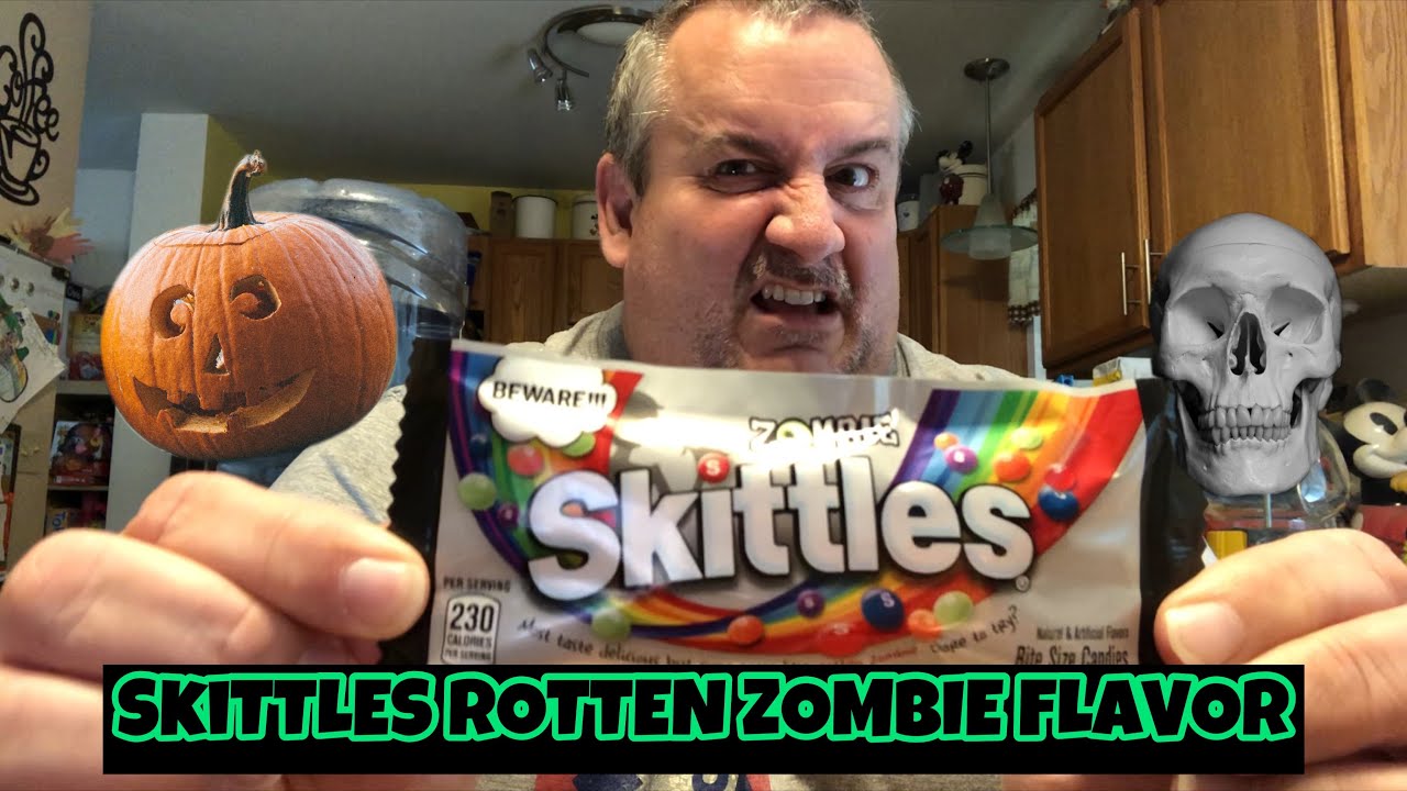 Zombie Skittles Rotten Zombie Flavor Review YouTube