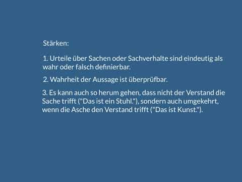 Wirklichkeit: Korrespondenztheorie nach Aristoteles - YouTube