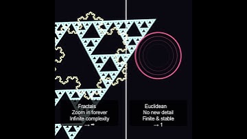 Wait, is THIS the opposite of a fractal? 🤔 Euclidean vs Chaos #shorts #math #fractal