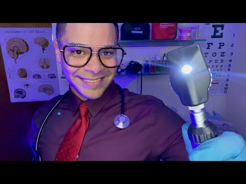 ASMR Doctor Cranial Nerve Exam Male Roleplay (Medical Exam For Fast Light Sensitivity Triggers)