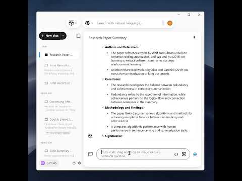 Researching and Problem Solving in the Browser: Summarizing a Research Paper