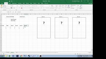 Monty Hall Problem Solution by Excel Simulation - Tutorial