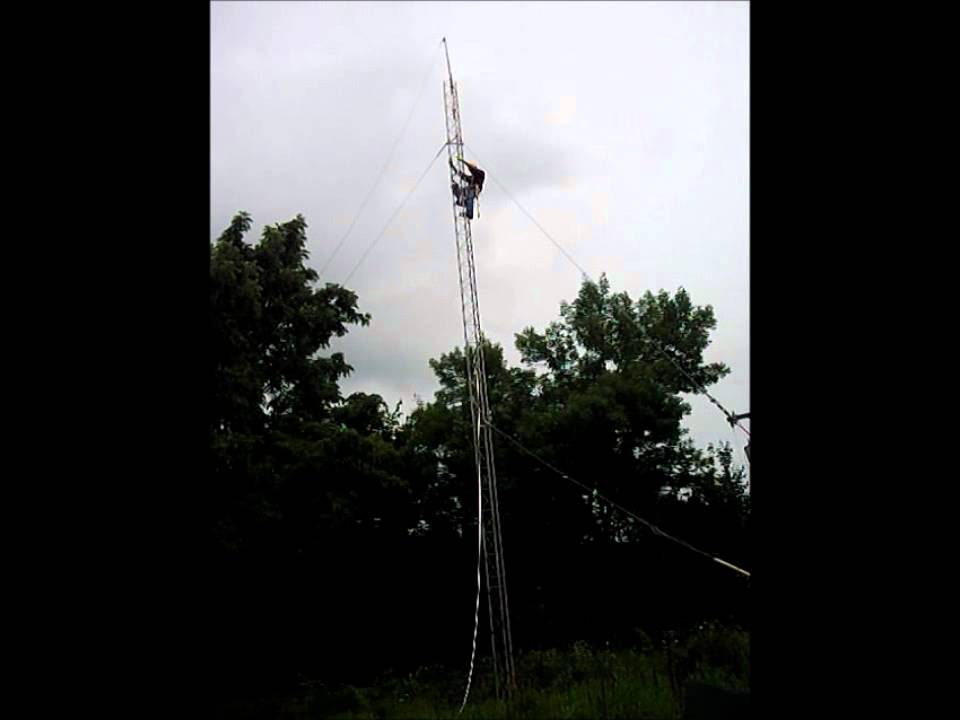 Removing Guy Wires from Tower YouTube