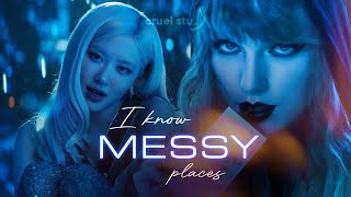 Mashup Rosé & Taylor Swift - Messy F1 The Movie X On The Ground X I Know Places