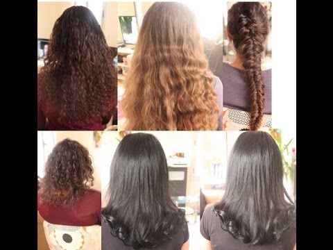 Deux Poses D Extensions Dont Une Bouclée Avant Après Youtube