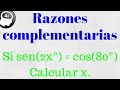 Razones complementarias ejercicios resueltos