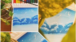 easy clouds watercolor