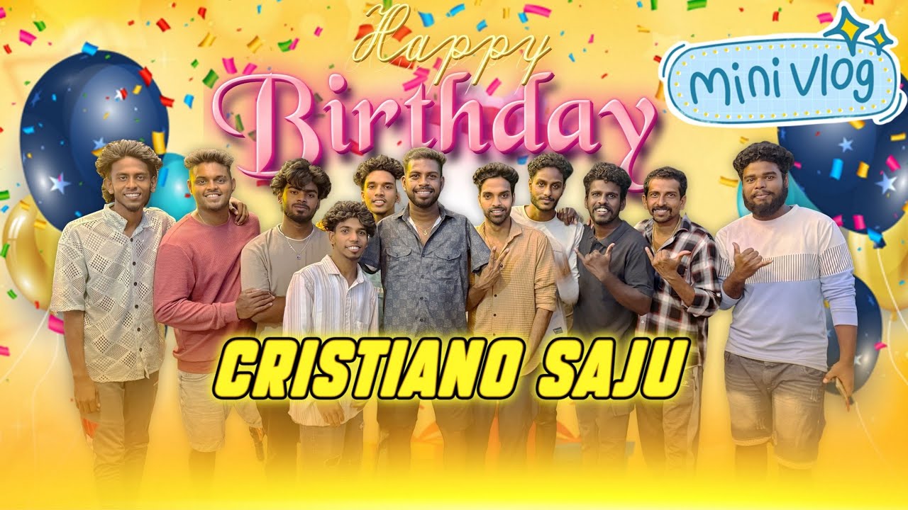 happy birthday cristiano saju 🎂 🎁 |TEAM VEGALANGAL|