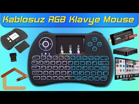 Kablosuz RGB Mini Klavye - Mouse İncelemesi