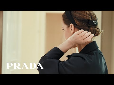 Emma Watson gets ready for Prada Fall/Winter 2024 Womenswear Show in Milan