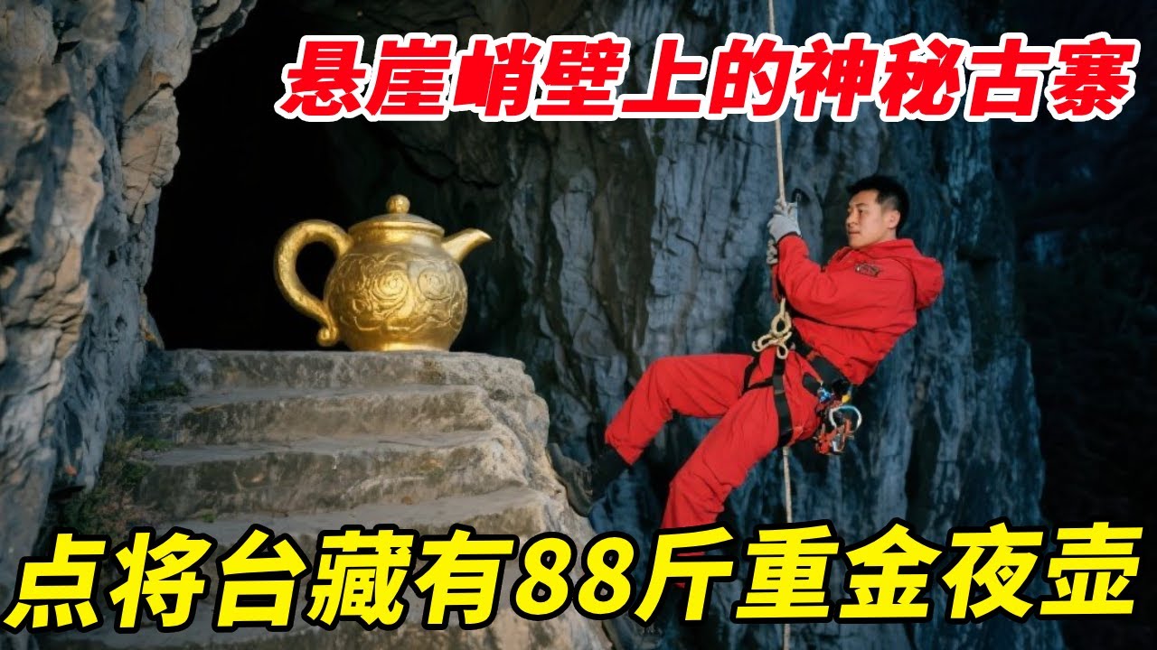 悬崖峭壁上的神秘古寨，12级点将台上藏有一把88斤重的金夜壶，百年间无人能够进入【户外小北哥】