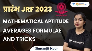 Mathematical Aptitude | Averages Formulae and Tricks | JRF 2023 | Simranjit Kaur
