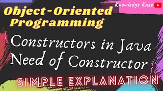 Constructors in Java | Simple Explanation with Example | Java