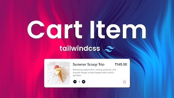 Design a Stylish Shopping Cart Item with Tailwind CSS 🎨 | No Talking ASMR Tutorial