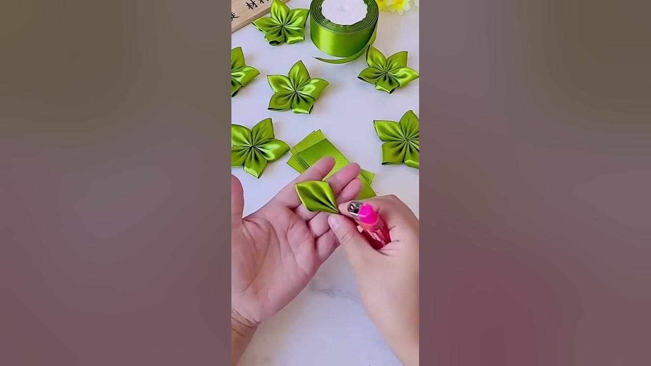 Handmade diy leaves rose leaf for ribbon flower handcraft – Duo Fashion