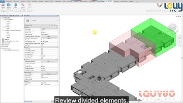 Tính khối lượng bê tông theo mạch ngừng trong Revit | Divide Elements By Zones | LUV Revit Tools v3