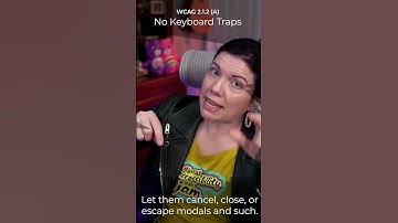 WCAG 2.1.2 - No Keyboard Traps