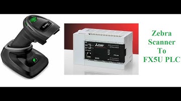 How To Configure Zebra Scanner To Mitsubishi FX5U PLC Demo ||Sample Video